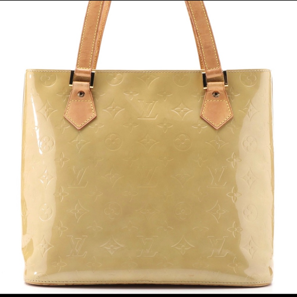 Louis Vuitton Houston Bag in Monogram Vernis and Vachetta Leather